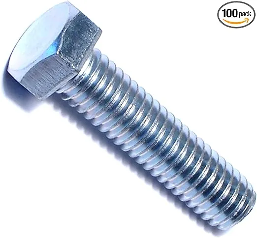 014973244224 Full Thread Hex Tap Bolts, 3/8-16 x 1-1/2, Piece-100, zinc