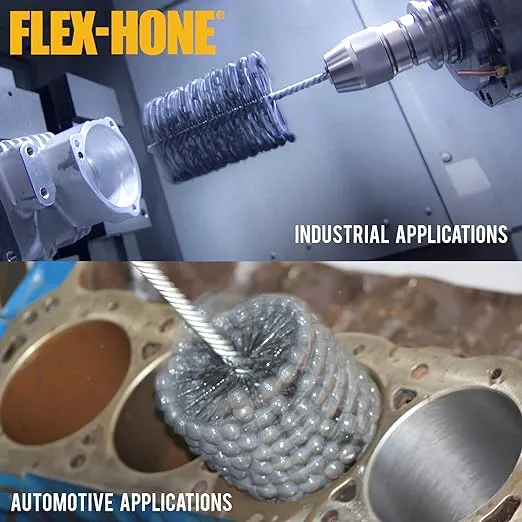Brush Research GBD80024 FLEX-HONE®, 8"(203mm) Diameter, 240 Grit, Silicon Carbide, For Mild Steel, Stainless Steel Cast Iron and Softer Ferrous Materials