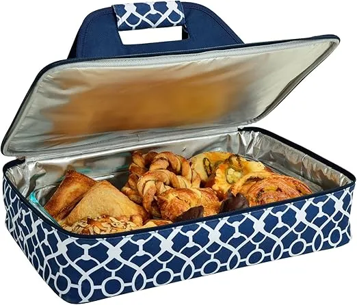 Picnic at Ascot Original Insulated Thermal Food & Casserole Carrier- keeps Food Hot or Cold- Fits 15" x 10" Casserole Dish- Designed & Quality Approved in the USA