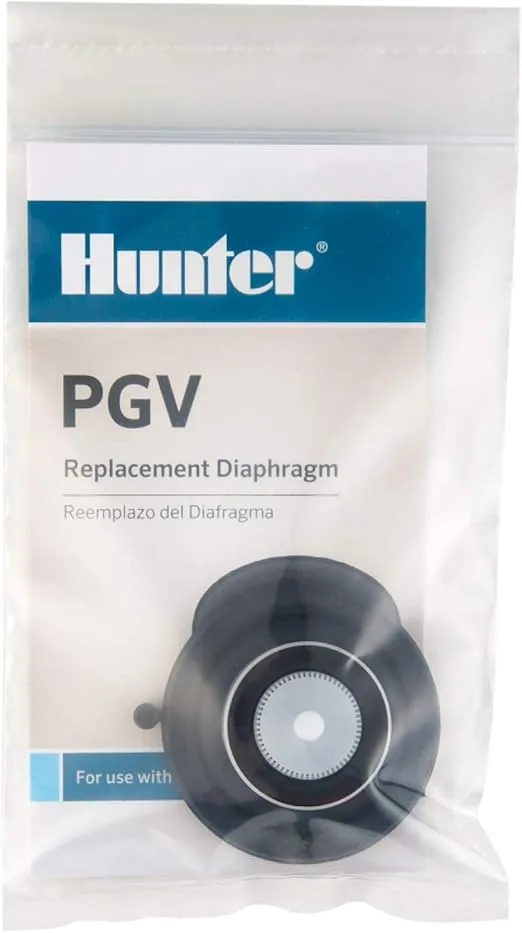 Hunter Industries RTL1201332100 Hunter PGV Diaphragm Irrigation Valve Replacement, Black - 3 Pack