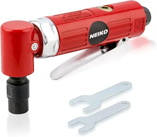 NEIKO 30060A 1/4” Air Right Angle Die Grinder | 20,000 RPM | 4 CFM Consumption | Rear Exhaust | Pistol Grip