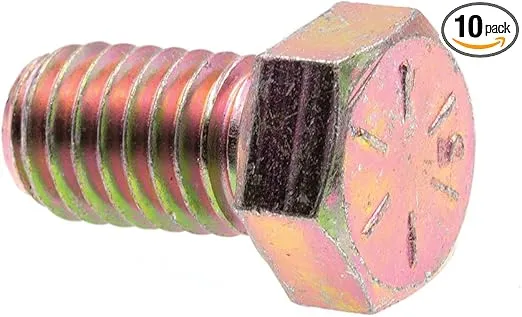 Prime-Line 9105466 Hex Head Cap Screws, Grade 8, 7/16 In.-14 X 3/4 In., Grade 8 (10 Pack)