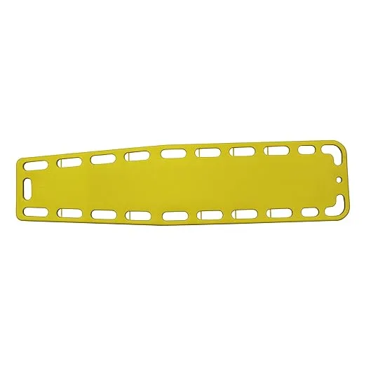 Kemp USA Spine Board for Water Rescue - X-Ray Translucent & Waterproof - with 21 Handholds & 8 Strapping Pins, 700lbs Capacity - Survival Kit & Emergency Supplies for Emergency Rescue - Red