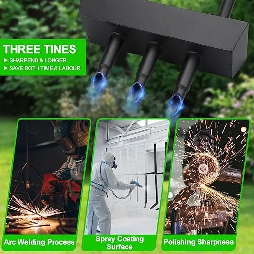 Lawn Aerator - Aerator Lawn Tool, Lawn Aerator Coring Tool with Soil Core Storage Tray Manual Core Aerator for Garden Yard Care