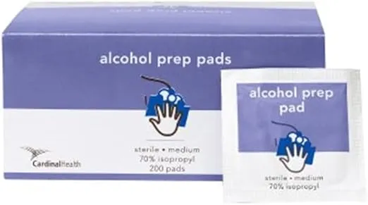 55Mwapmbx - Alcohol Prep Pad, 2-Ply Medium (200 Count)