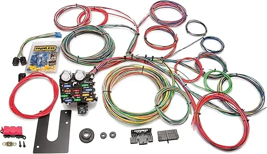 Painless Performance 10102 Classic Customizable Chassis Harness, Key in Dash, 21 Circuits