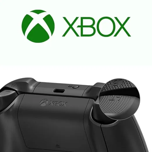 Microsoft Xbox Wireless Controller w/USB-C Cable for PC, Carbon Black, 1V8-00001 (2-Pack)