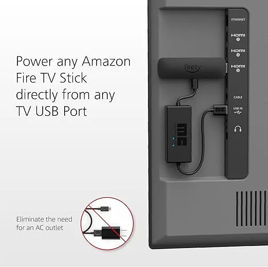 Made for Amazon, USB Power Cable (Eliminates the Need for AC Adapter)