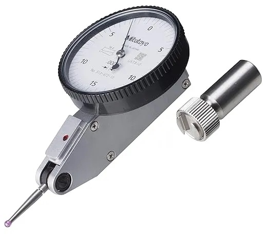 Mitutoyo 513-472-10E DIAL TI, BAS, STD 0.03" Range, 0.0005" Accuracy, 0.005" Graduation, Ruby Stylus.