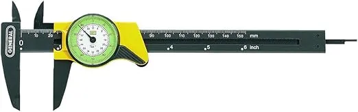 General Tools 142 Plastic Dial Caliper, 0-6" Range, .01" & 1/64"