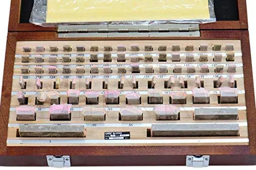 Shars Grade 0 Rectangular Gage Block Set with NIST traceable Certificate 81 PCS 303-5307C M)