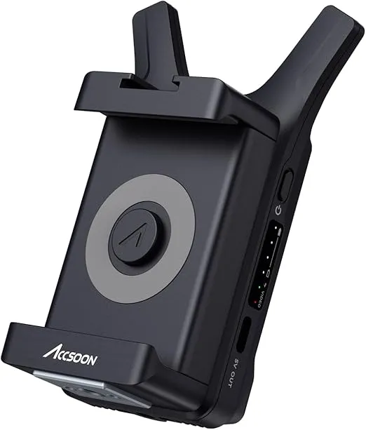 Accsoon CineView Nano Wireless Video Transmission System, 500ft Range, 0.06s Latency, 1080P/60 HD Video, 4 Devices Monitoring, 2-Way Power Supply