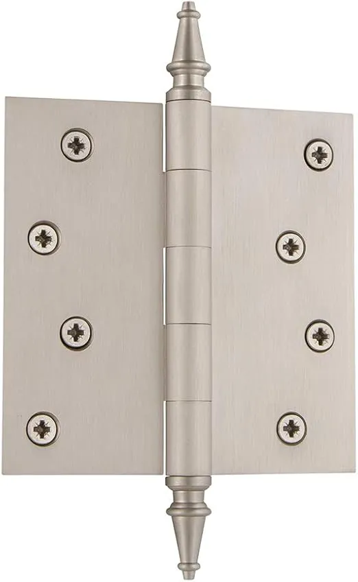 Nostalgic Warehouse Steeple Tip Residential Door Hinge with Square Corners