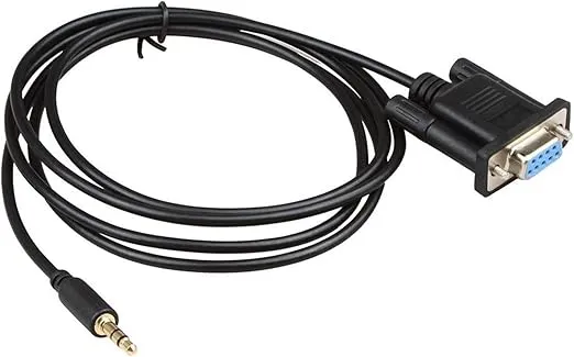 DB9Pin Female to DC3.5mm Serial Cable-6 Feet Black