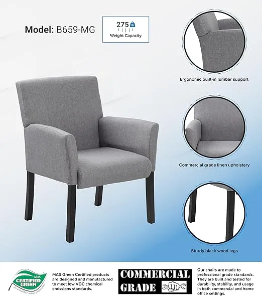 Boss Contemporary Guest Chair (B659-MG)