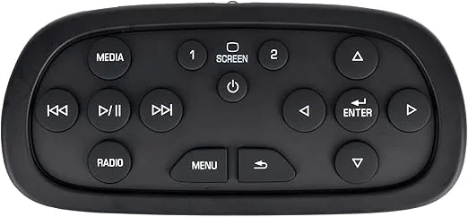 84012997 Rear Overhead Consoles DVD Entertainment Remote Control Replacement for 2014-2020 Chevy Silverado/Suburban/Tahoe, GMC Sierra/Yukon, Cadillac and Buick Replace# 23352035, 23432161