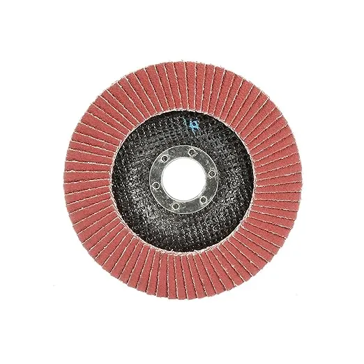 3M Cubitron II Flap Disc 969F, 60+, T27, 4-1/2 in x 7/8 in, Pack of 10, Polyester Backing, Heavy Grinding, Edge Deburring, Aggressive Weld Removal and Beveling