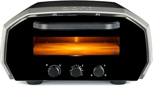 Ooni Volt 12 Electric Pizza Oven - Indoor & Outdoor Versatile Electric Oven, Pizza Cooker with Stone, Indoor and Outdoor Toaster Oven Countertop, Portable Pizza Oven, Cook 12 Inch Pizzas and More