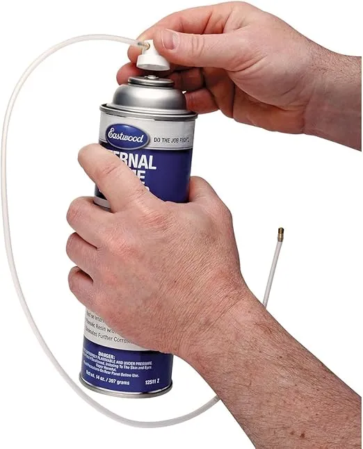 Eastwood Internal Frame Coating Aerosol | Internal chassiss Frame Rust Remover | Rust Converter and Prevention Aerosol Spray Undercoating for Vehicles |14 Oz, Green