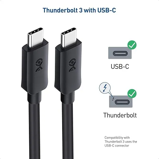 Cable Matters 20Gbps USB C to USB C Monitor Cable 6 ft / 1.8m with 4K 120Hz & 8K 30Hz, 240W Power Delivery, USB C Video Cable/USB C Display Cable with USB-C 3.2 20Gbps Data Transfer