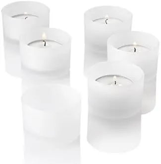 Eastland Set of 12 Frosted Glass Tealight Candle Holders