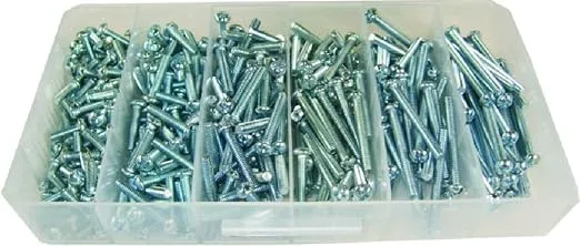L.H. Dottie 632PS Machine Screw Kit, Round Head, 6-32 TPI by 1/2-Inch to 2-Inch Length