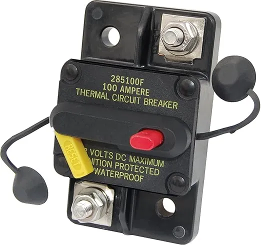Blue Sea Systems 7187 285-Series Circuit Breaker, Surface Mount, 100A
