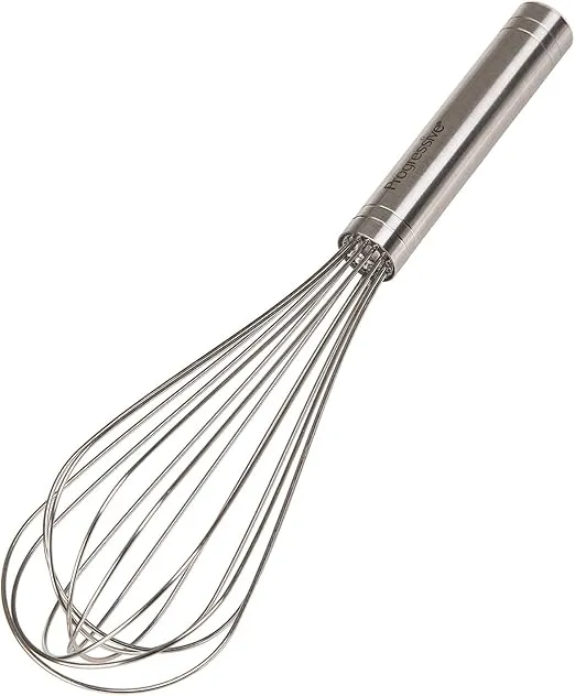 Prepworks by Progressive 10" Balloon Whisk, Handheld Steel Wire Whisk Perfect for Blending, Whisking, Beating and Stirring, BPA Free, Dishwasher Safe