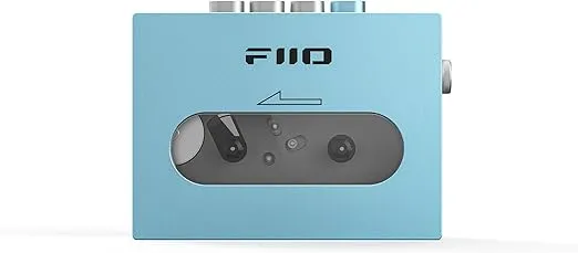 FiiO CP13 Portable Cassette Tape Player with 3.5mm Earphone Jack, Ultra-Low Wow&Flutter, Powered by Type-C or Lithium Battery (Sky Blue)