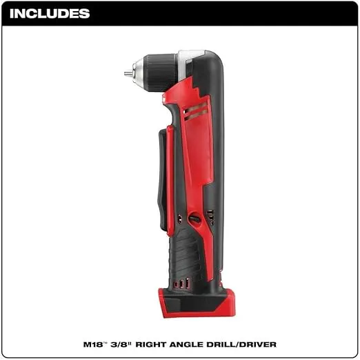 Right Angle Drill, M18 Drill for Milwaukee 2615-20 18V M18 Keyless Cordless Lithium-Ion 1500 RPM Right Angle Drill -Bare Tool