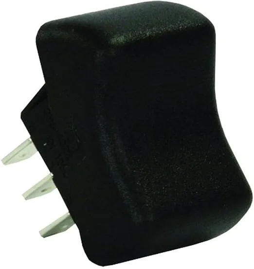 JR Products 13055 Black DPDT On/On Switch