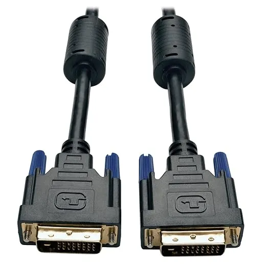 Tripp Lite DVI Dual Link Cable, Digital TMDS Monitor Cable (DVI-D M/M) 1-ft.(P560-001),Black