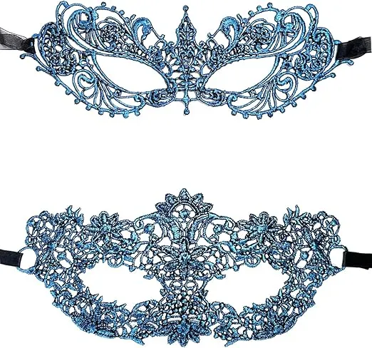 Mysterious Fun Lace Masks for Masquerade Proms, Hallowmas Party, Venetian Party, Mardi Gras, Photo Shoot and Cosplay