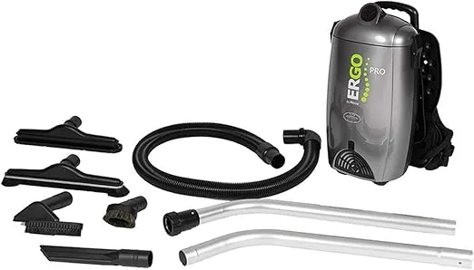 Atrix VACBPAI ERGO PRO HEPA Backpack Vacuum Grey, 8-Quart
