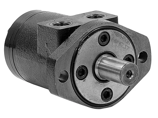 Buyers Products CM074P Hydraulic Motor, 4 Bolt Mount Type, 0.25" Shaft Keyway, 1" Round Shaft,1/2" NPT Port, 19.2 CIR Displacement