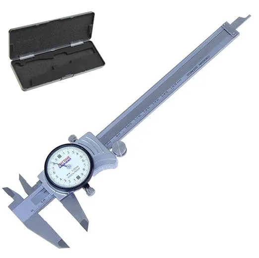 Premium Dial Caliper 150mm/0.02 MM Metric Precision Double Shock Proof Solid Hardened Stainless Steel