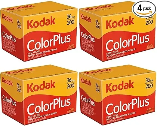 4 Rolls of Kodak Colorplus 200 ASA 36 Exposure