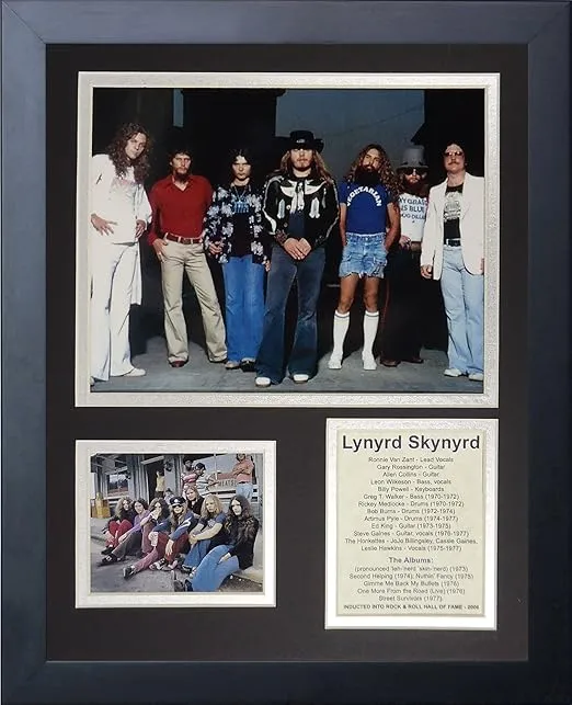 Legends Never Die Lynyrd Skynyrd Framed Photo Collage, 11 by 14-Inch