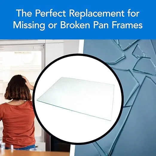 Impresa Crisper Glass Replacement Compatible with Frigidaire Model 240350608, 24 x 15.5 in, Refrigerator Shelf Glass Insert, Refrigerator Shelves to Keep Your Veggies and Fruits Fresh, Fridge Upgrades