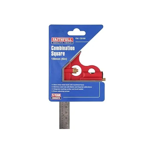 Faithfull CS150 Combination Square 150mm/6-inch