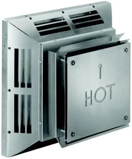 DuraVent 46DVA-HC Horizontal Square Termination Cap-4" x 6 5/8" Direct Vent, 4" x 6.625", Galvanized