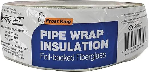 Frost King Foil Backed Fiberglass Pipe Wrap, 3"x1"x25'