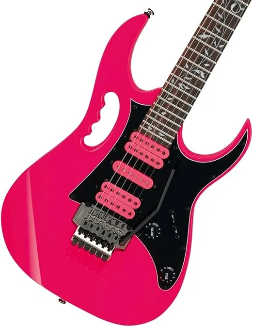 Ibanez JEMJRSPPK Steve Vai Signature Electric Guitar (Pink)