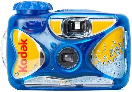 Kodak Sport Waterproof Single Use Camera with Floating Strap and Cloth