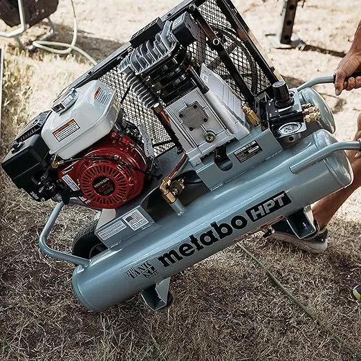 Metabo HPT Air Compressor | THE TANK™ XL 9-Gal | Honda GX 200 Gas Engine | Wheelbarrow | 145 PSI | EC2610EA
