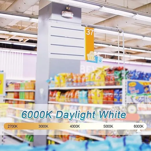 12 Pack T8 LED Bulbs 4 Foot, 24W 3000LM, 6000K Daylight, Ballast Bypass, Dual Ended Powered Type B Light Bulbs, LED Fluorescent Tube Replacement T8 T12, Non-dimmable