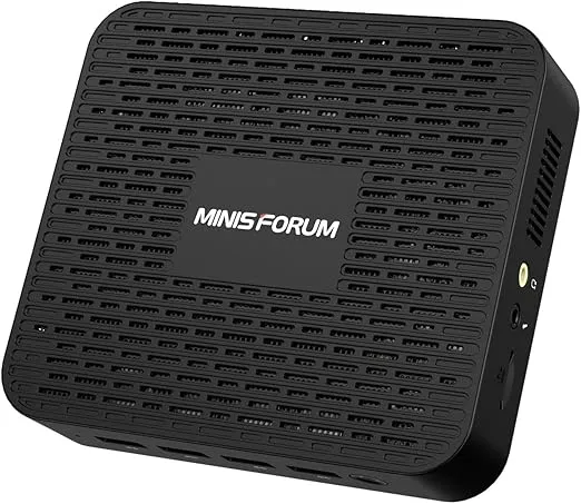 MINISFORUM GK41 Mini PC 8GB DDR4 256GB SSD Celeron J4125(up to 2.7GHz), Quad Core, HDMI&DP 4K@60Hz Outputs, 1x Gigabit Ethernet, 4X USB 3.0, Dual Band WiFi, Support PXE Boot