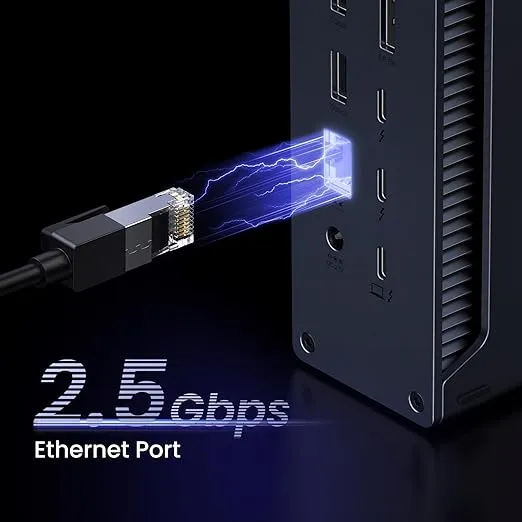 UGREEN Revodok Max 213 Thunderbolt 4 Dock, 13-in-1 40Gbps Docking Station with Dual 4K@60Hz or Single 8K Display, 90W Charging for Laptop, 2.5GbE, SD/TF 4.0 for MacBook Windows PC Laptops and More