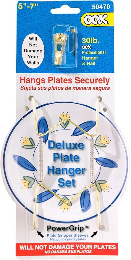 OOK 50470 533606 Professional Deluxe Plate Hanger, 5" to 7"