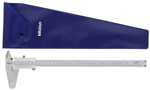 Mitutoyo 530-316 Vernier Caliper, Stainless Steel, Inch/Metric, 0-6" Range, +/-0.002" Accuracy, 0.0078" Resolution